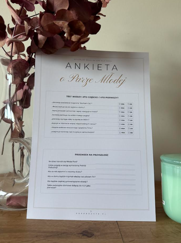 Ankieta Weselna - Wizualizacja